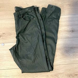 Melanie Lyne - dark green coated denim